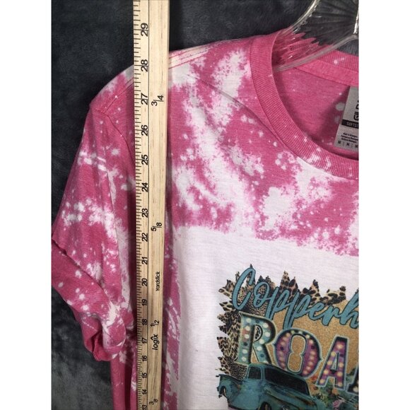 Gildan Copperhead Road Steve Earle T-Shirt Pink Tie-Dye Graphic Tee Unisex M - Picture 4 of 10